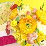 Yellow Wedding Bouquet, Fleur De Lis Bridal..