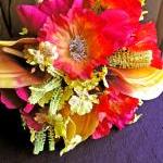 Tropical Wedding Bridal Bouquet, Silk Bridal..